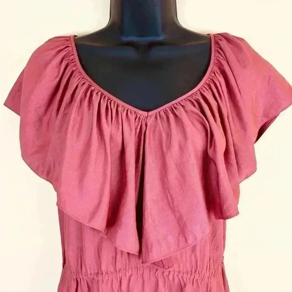 Rebecca Taylor Blush Sleeveless Sweetheart Peasant Mini Dress See Measurements - Picture 2 of 14